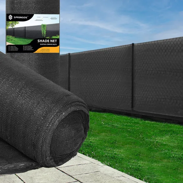 Shading net Springos SN0042 140g/m2 1,5x25 m anthracite