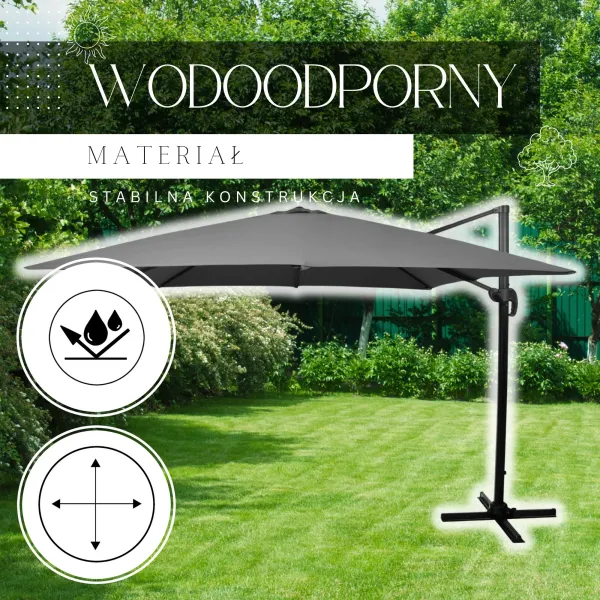 Sodo skėtis Springos GU0050 300 X 300 CM