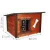 Koiratalo Springos DH002 "koko M" keltainen