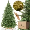 Dirbtinė Kalėdų eglutė Premium Royal Trees Sibiro eglė su mediniu stovu Springos CT0182 180 cm
