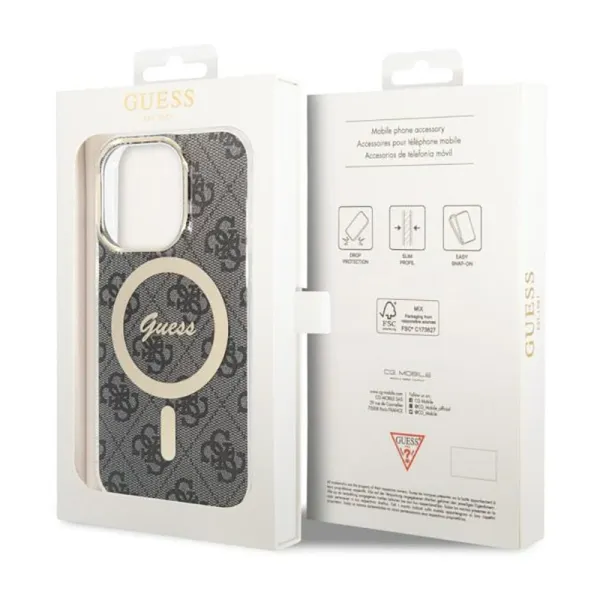 Guess 4G MagSafe - Case for iPhone 14 Pro (Black)