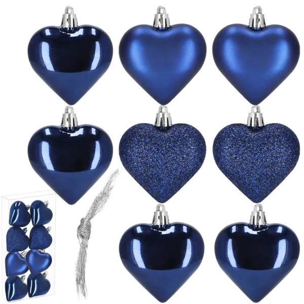 Christmas tree decoration set Springos CA1158, 8 pcs, 7 cm