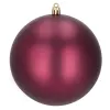 Kalėdiniai rutuliai Springos CA1185 4 vnt šventinės dekoracijos pakabinamos 12 cm bordo spalvos