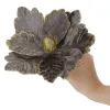 Bethlehem star, artificial flower with clip Springos CA1229 gray-gold with glitter