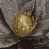 Bethlehem star, artificial flower with clip Springos CA1229 gray-gold with glitter