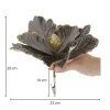 Bethlehem star, artificial flower with clip Springos CA1229 gray-gold with glitter