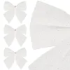 Christmas bow for the tree Springos CA1294 3 pcs glitter ornaments white