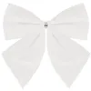 Christmas bow for the tree Springos CA1294 3 pcs glitter ornaments white