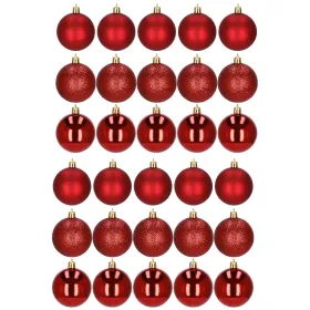 Ziemassvētku eglīšu rotājumu komplekts Springos CA0006, 6cm, 30 gab.