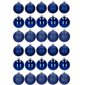 Ziemassvētku eglīšu rotājumu komplekts Springos CA0009, 6 cm, 30 gab.