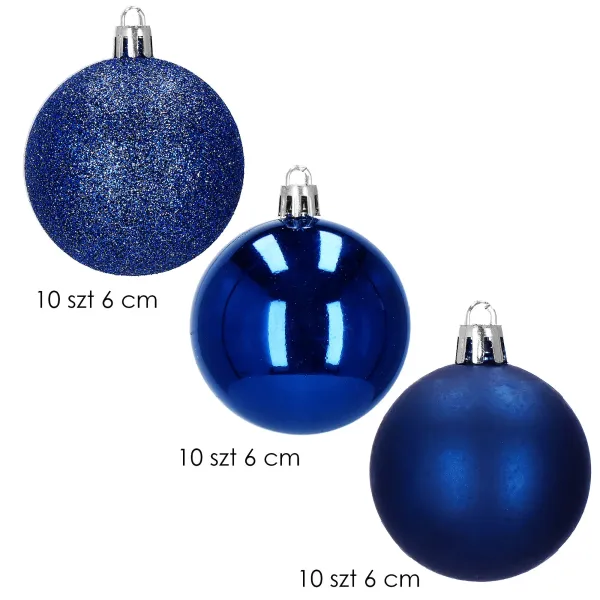 Jõulukuuseehete komplekt Springos CA0009, 6 cm, 30 tk