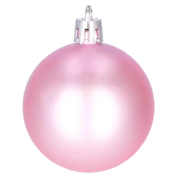 Christmas tree ornament set Springos CA0133, 100 pcs, 6/4/3 cm, pink