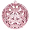Christmas tree ornament set Springos CA0133, 100 pcs, 6/4/3 cm, pink