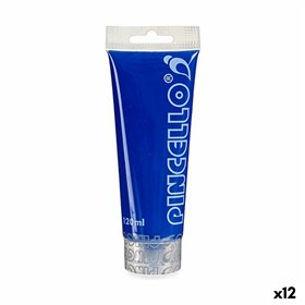 Acrylic paint Pincello Dark blue 120 ml (12 Units)
