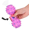 Гелевая игрушка для собак, косточка с пищалкой, Springos PA0286 розовая