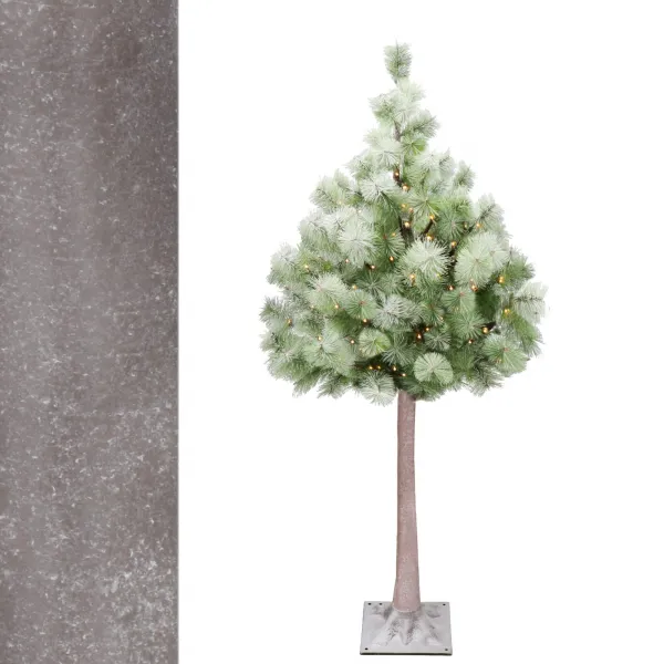 Dirbtinė eglutė ant kamieno su apšvietimu Springos CL0860, 128 LED, 150 cm.