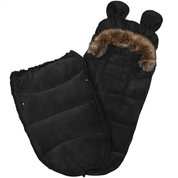 Miegmaišis vežimėliui 4 in 1, miegmaišis Springos SB0046 96 cm juodas