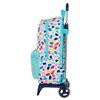 School Rucksack with Wheels Benetton Painting Multicolour