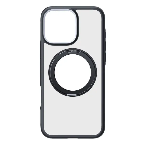 Torras Ostand R Fusion Case for iPhone 16 Pro Max (Black)