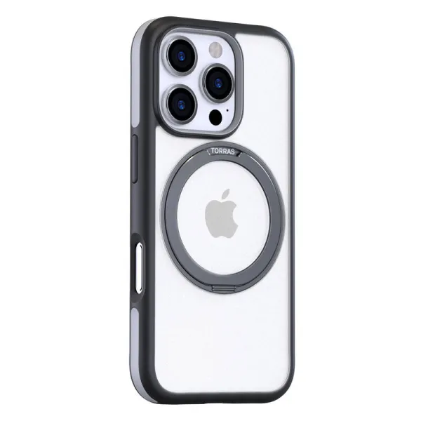 Torras Ostand R Fusion Case for iPhone 16 Pro Max (Black)