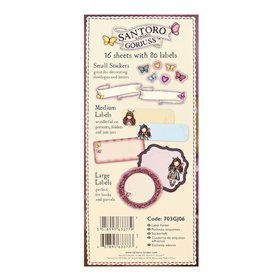 Stickers Gorjuss Just one second 80 Pieces