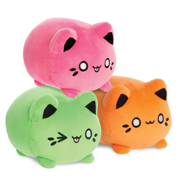 Tasty Peach - Plush Mascot 9 cm Vivid Pink Meowchi