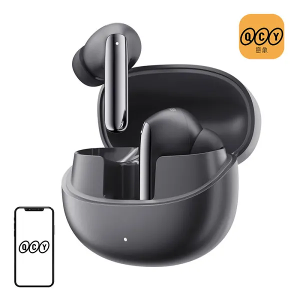 Earphones TWS QCY MeloBuds Pro HT08, ANC (black)