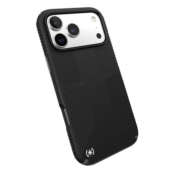Speck Presidio2 Grip MagSafe - iPhone 17 Pro Max Case (Black / Slate Gray / White)