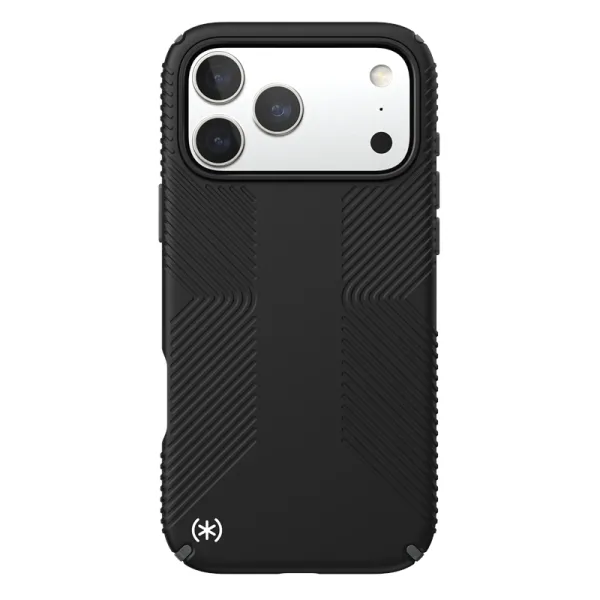 Speck Presidio2 Grip MagSafe - iPhone 17 Pro Max Case (Black / Slate Gray / White)