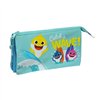 Double Carry-all Baby Shark Surfing Blue White 22 x 12 x 3 cm