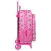 School Rucksack with Wheels Trolls Pink 33 x 42 x 14 cm