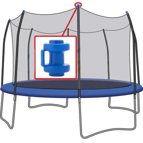Batuta stabu stiprinājums Springos TPC-01 BLUE zilā krāsā