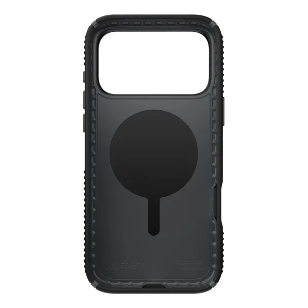 Speck Presidio2 Grip MagSafe - iPhone 17 Pro Max Case (Black / Slate Gray / White)