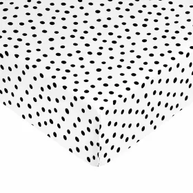 Fitted bottom sheet Kids&Cotton Kibo Black Single 90 x 200 cm