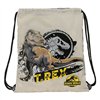 Backpack with Strings Jurassic World Warning Grey 35 x 40 x 1 cm
