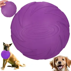 Frisbi sobakui, 2 viename, aportivochnyj диск, dubuo edy, skersmuo 18 cm, violetinė