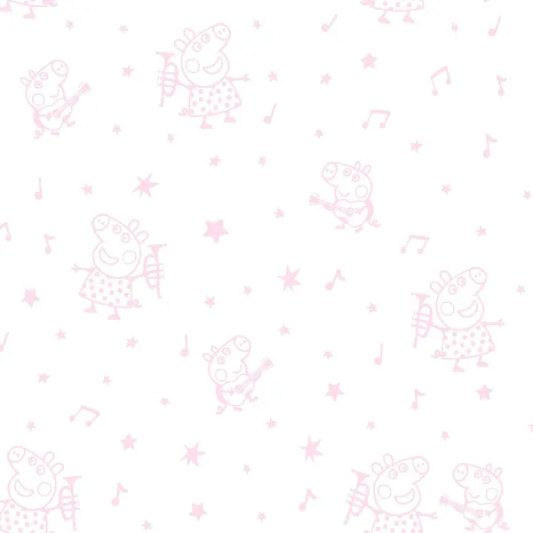 Fitted bottom sheet Peppa Pig White Pink