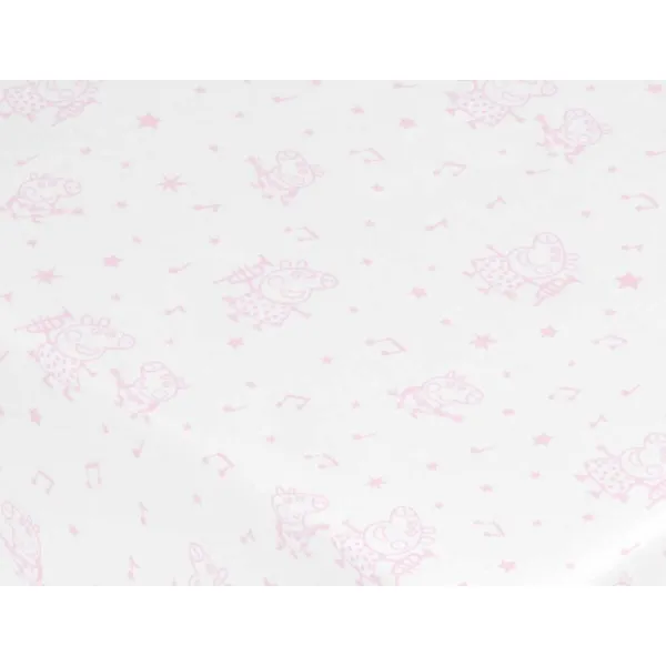 Fitted sheet Peppa Pig White Pink
