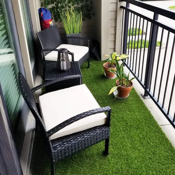 Artificial grass 4 m for terrace balcony soft Springos GA0047 20 mm