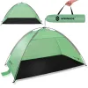 Rannatelk Springos PT034, aeda, 210×120×112 cm reisitelk koos kotiga, UV‑filtriga rohe‑hall‑must