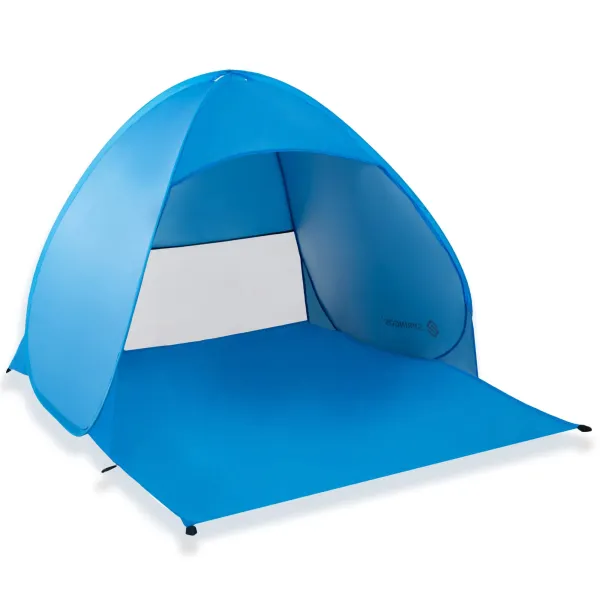 Self‑erecting beach tent, Springos PT035 pop‑up travel shelter blue