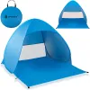Self‑erecting beach tent, Springos PT035 pop‑up travel shelter blue