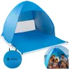Self‑erecting beach tent, Springos PT035 pop‑up travel shelter blue