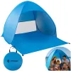 Self‑erecting beach tent, Springos PT035 pop‑up travel shelter blue