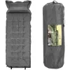Самонадувающийся туристический коврик Springos PM053 193 см с подушкой и чехлом, серый