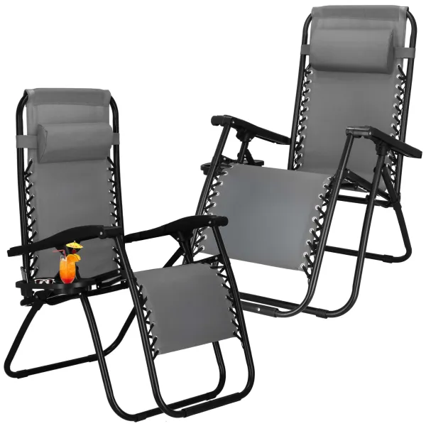 Garden sun lounger Springos GC0065