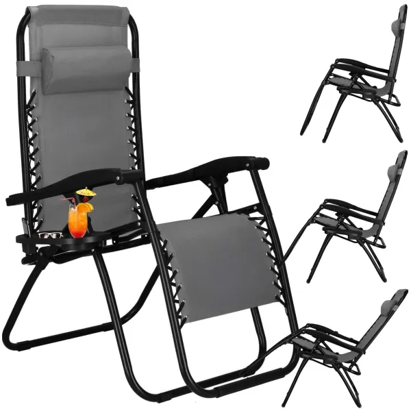 Garden sun lounger Springos GC0065