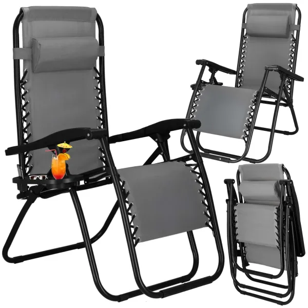 Garden sun lounger Springos GC0065