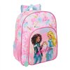 School Bag Barbie Painterly Pink Sky blue 32 x 38 x 12 cm
