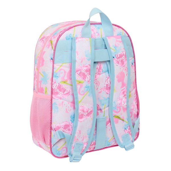School Bag Barbie Painterly Pink Sky blue 32 x 38 x 12 cm